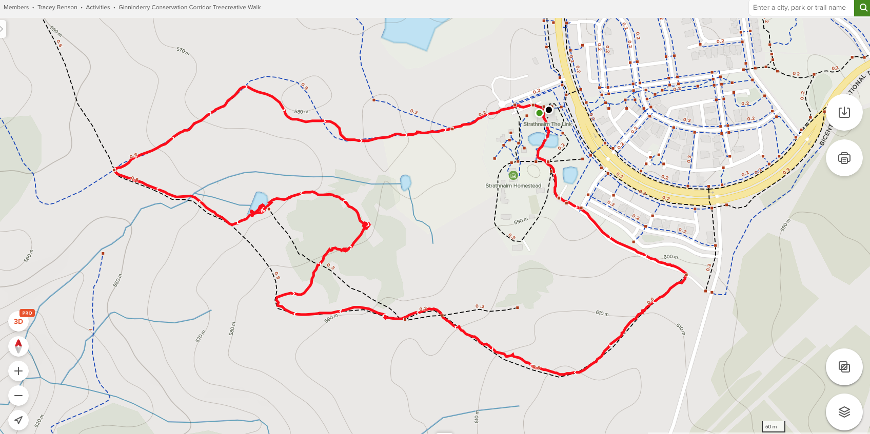 Ginninderry Treecreative walk 1 May 2021